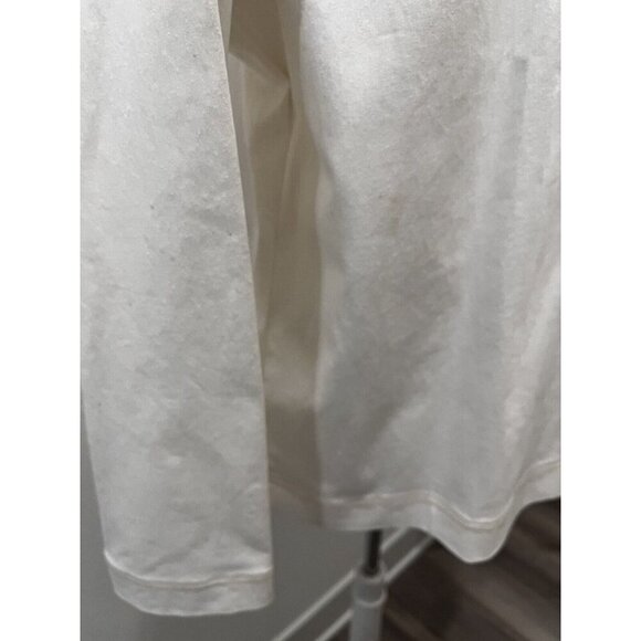 Denim & Co. Stretch Twill Jacket Contrast Stitch Detail Size XL White/Ivory - Picture 7 of 9